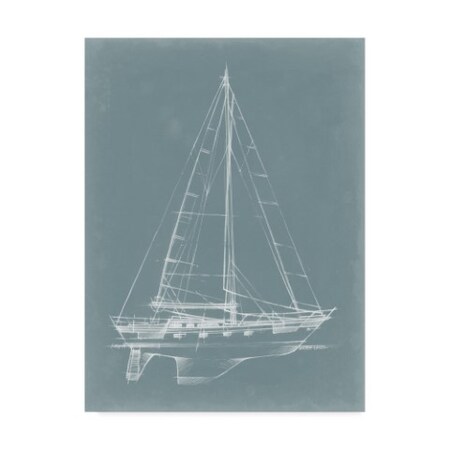 Ethan Harper 'Ua Ch Yacht Sketches Ii' Canvas Art,18x24